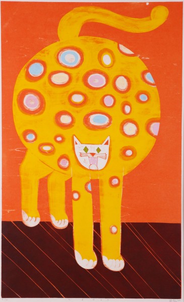 田嶋健「たまひょう」2009、木版多色