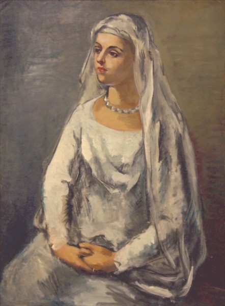 《白装の娘》（1927年）八ヶ岳美術館蔵