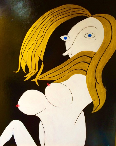 「ブロンドの女」 油彩、カンヴァス
